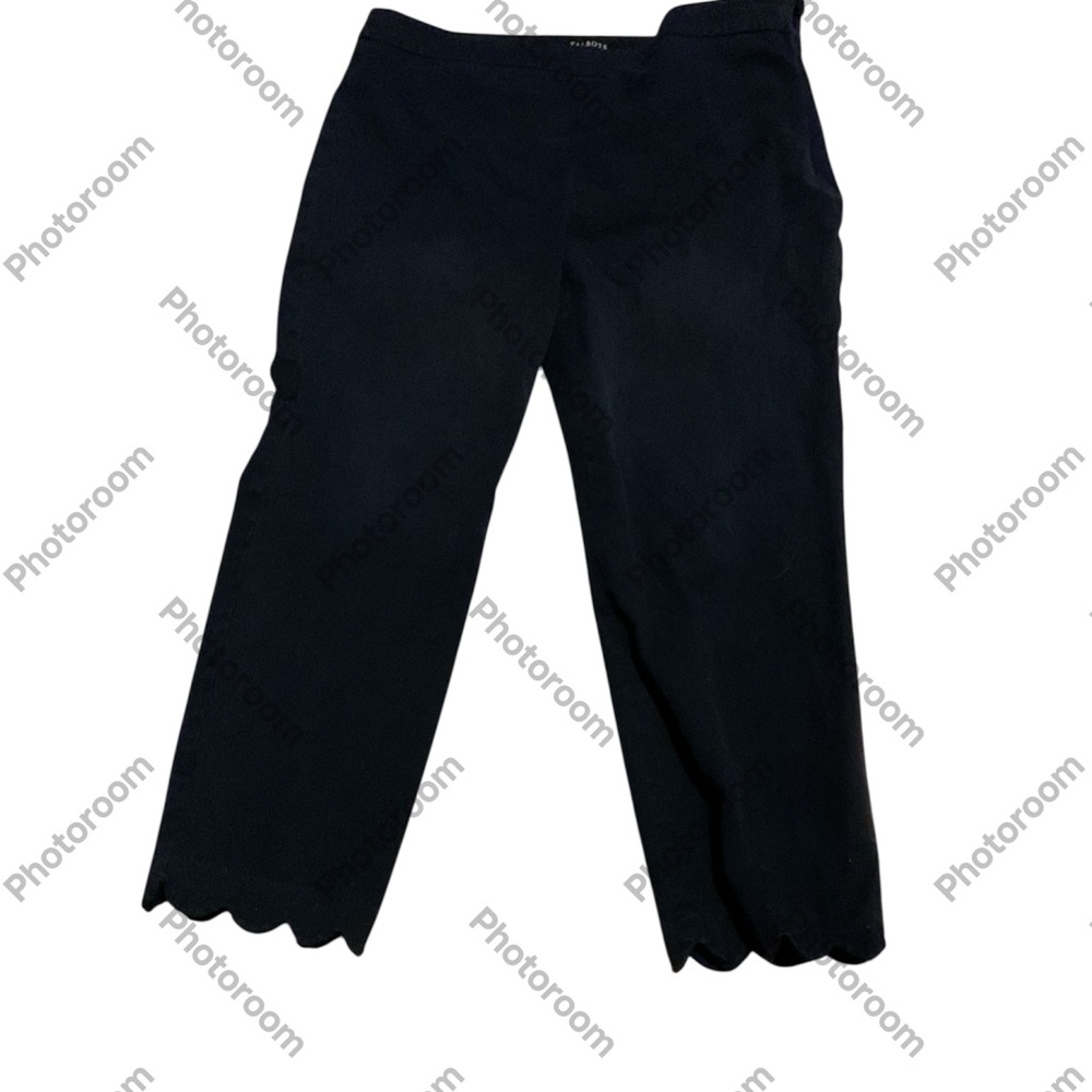 Talbots Chatham crop‎ scallop hem pant